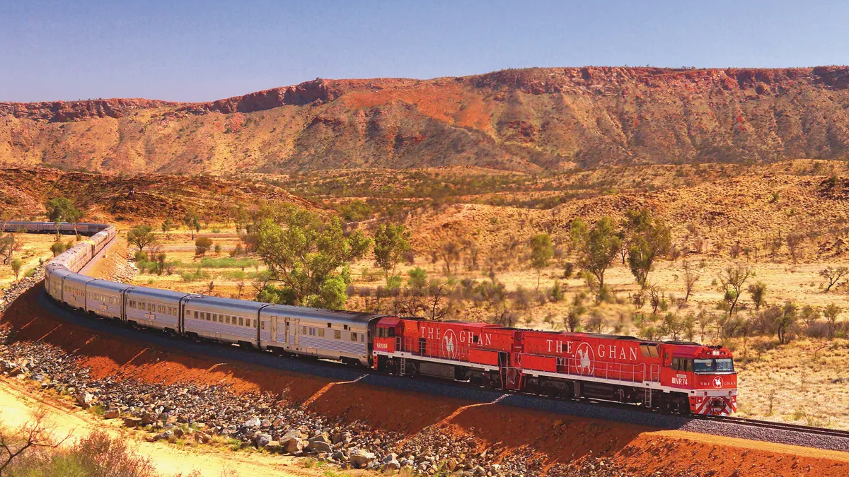 Le train est un des moyens de transport en Australie